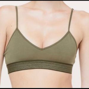 lululemon “principal dancer bralette“ sz 12 olive